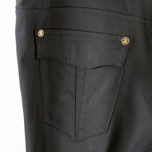 Roberto Cavalli Black Stretch Flared Pants - Picture 5 of 8